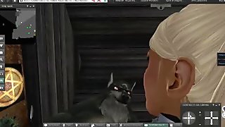 werewolf abusing of the white hair woman