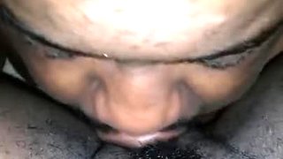 Sucking on that fat clit