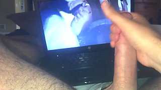 Masturbating to hot surprise anal vid