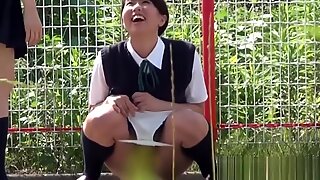 Japanese teens urinate